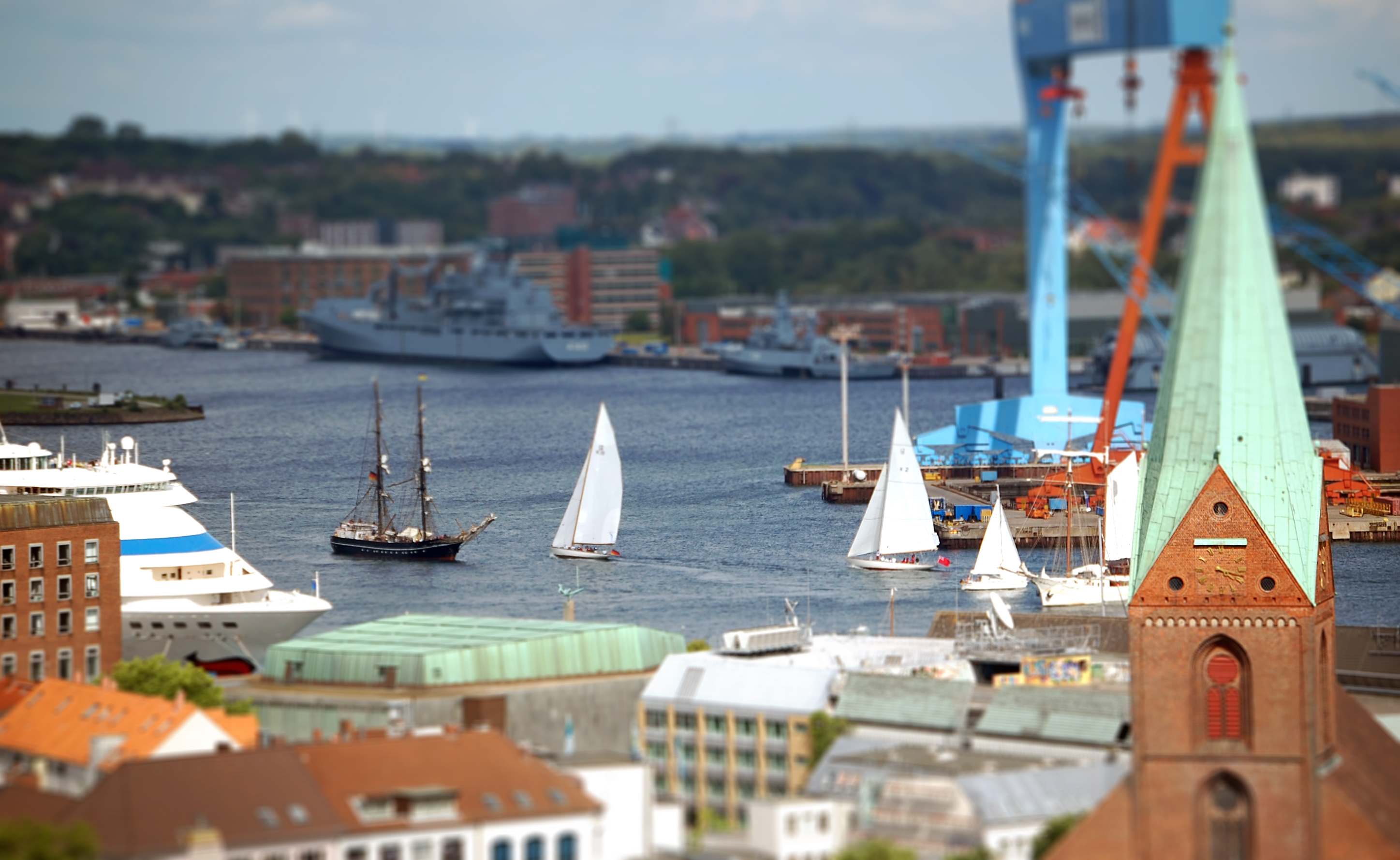 Blick auf Kiel