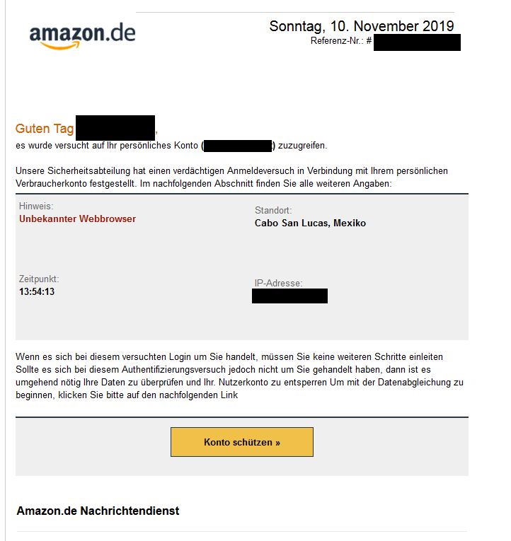 Phishing Amazon