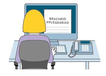Abbildung Bescheid Pflegegrad