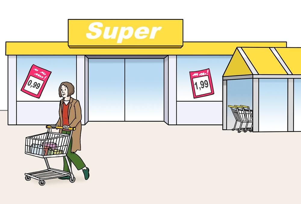 Supermarkt außen