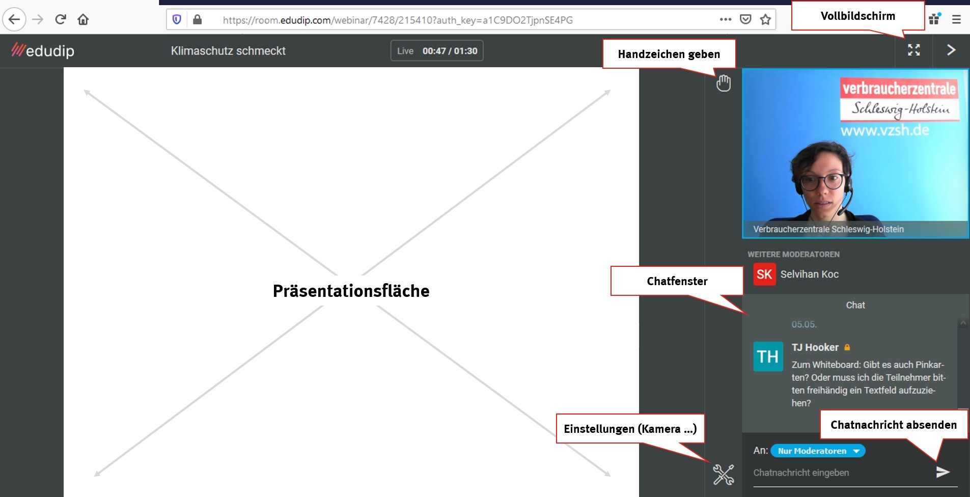 Screenshopt aus einem Webinar