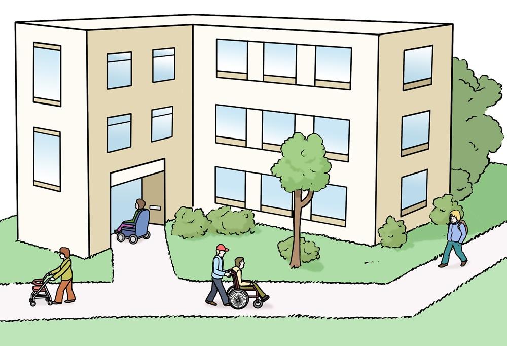 Senioren-Heim Gebäude