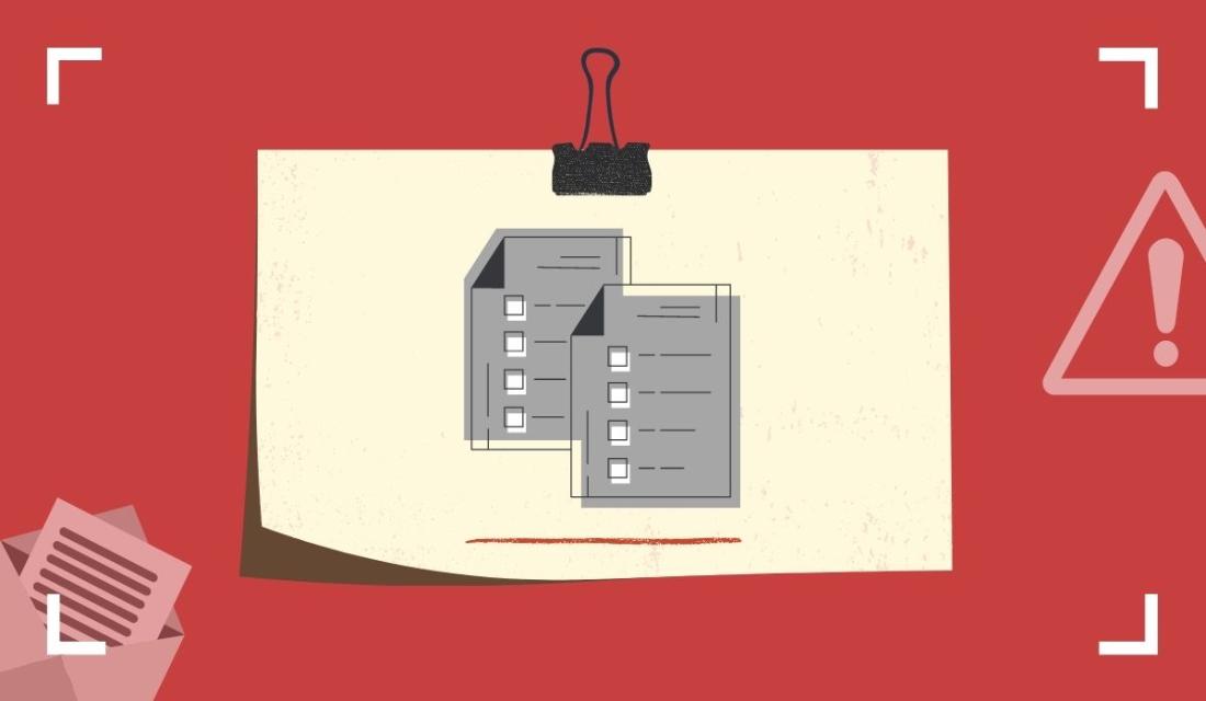 Illustration mit Verträgen