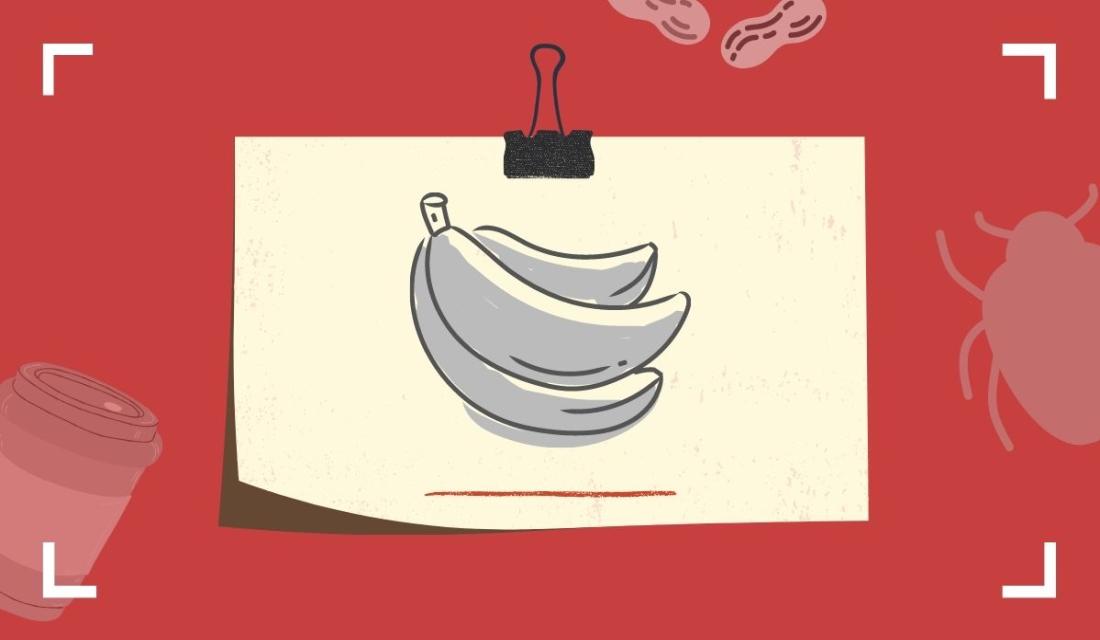 Illustration mit Bananen