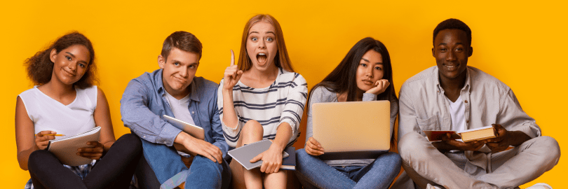 eine Gruppe Schülerinnen und Schüler 