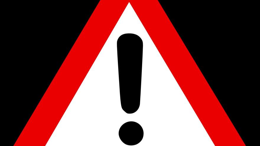 Warnschild mit Ausrufezeichen