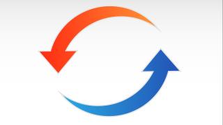 Symbolische Pfeile für kalte Nahwärme.